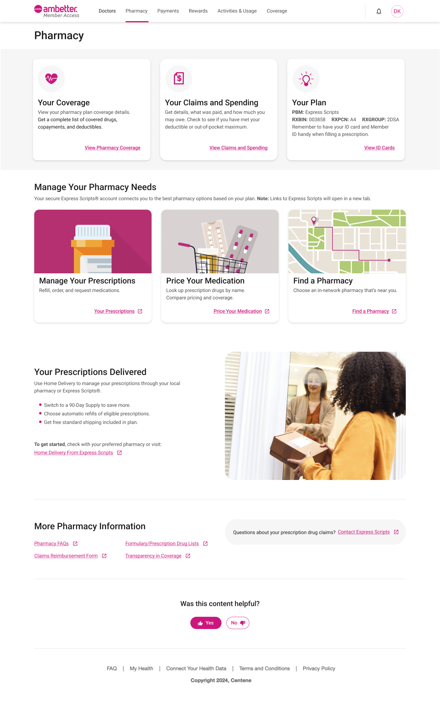 Ambetter pharmacy home