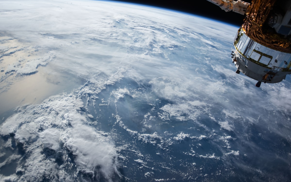 Earth from orbit representing satellite imagery and NDVI output configuration